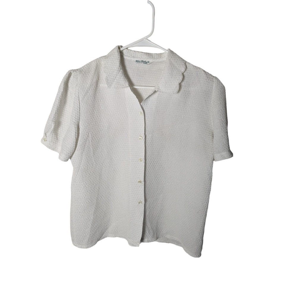 Vintage Blue Ruby‎ Japanese Button Blouse no size